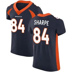 Men's Shannon Sharpe Denver Broncos No.84 Elite Alternate Vapor Untouchable Jersey - Navy