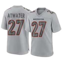 Men's Steve Atwater Denver Broncos No.27 Game Atmosphere Fashion Jersey - Gray