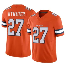 Men's Steve Atwater Denver Broncos No.27 Limited Vapor F.U.S.E. Jersey - Orange