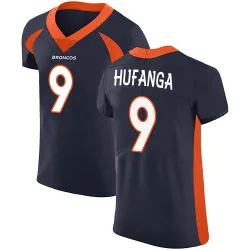 Men's Talanoa Hufanga Denver Broncos No.9 Elite Alternate Vapor Untouchable Jersey - Navy