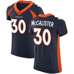 Men's Tanner McCalister Denver Broncos No.30 Elite Alternate Vapor Untouchable Jersey - Navy