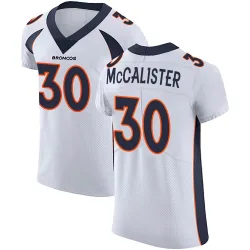 Men's Tanner McCalister Denver Broncos No.30 Elite Vapor Untouchable Jersey - White