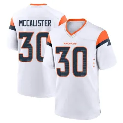 Men's Tanner McCalister Denver Broncos No.30 Game 2nd Jersey - White