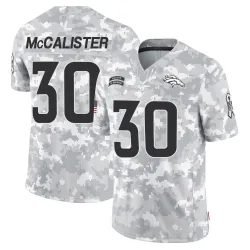 Men's Tanner McCalister Denver Broncos No.30 Limited 2024 Salute to Service Jersey - Arctic Camo