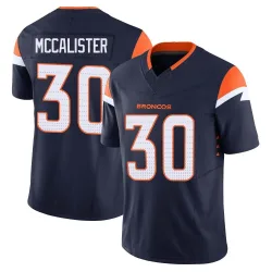 Men's Tanner McCalister Denver Broncos No.30 Limited Alternate Vapor F.U.S.E. Jersey - Navy