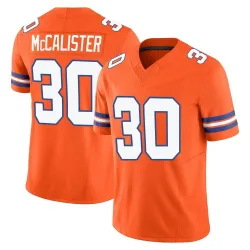 Men's Tanner McCalister Denver Broncos No.30 Limited Alternate Vapor F.U.S.E. Mile High Collection 1977 Throwback Jersey - Orang
