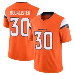 Men's Tanner McCalister Denver Broncos No.30 Limited Vapor F.U.S.E. 2nd Jersey - Orange