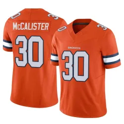 Men's Tanner McCalister Denver Broncos No.30 Limited Vapor F.U.S.E. Jersey - Orange