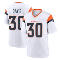 Men's Terrell Davis Denver Broncos No.30 Game 2nd Jersey - White