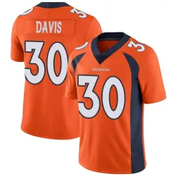 Men's Terrell Davis Denver Broncos No.30 Limited Team Color Vapor Untouchable Jersey - Orange