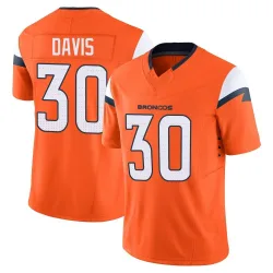 Men's Terrell Davis Denver Broncos No.30 Limited Vapor F.U.S.E. 2nd Jersey - Orange