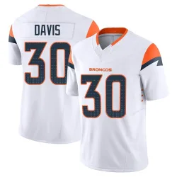 Men's Terrell Davis Denver Broncos No.30 Limited Vapor F.U.S.E. Jersey - White
