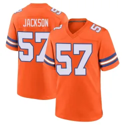 Men's Tom Jackson Denver Broncos No.57 Game Alternate Mile High Collection 1977 Throwback Jersey - Orange