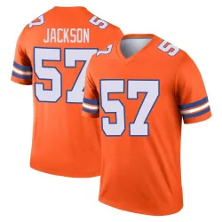 Men's Tom Jackson Denver Broncos No.57 Legend Alternate Mile High Collection 1977 Throwback Jersey - Orange