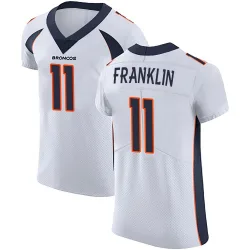 Men's Troy Franklin Denver Broncos No.11 Elite Vapor Untouchable Jersey - White