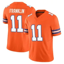 Men's Troy Franklin Denver Broncos No.11 Limited Alternate Vapor F.U.S.E. Mile High Collection 1977 Throwback Jersey - Orange