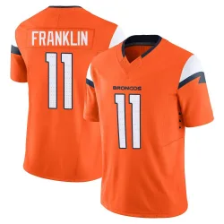 Men's Troy Franklin Denver Broncos No.11 Limited Vapor F.U.S.E. 2nd Jersey - Orange