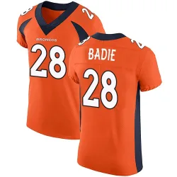 Men's Tyler Badie Denver Broncos No.28 Elite Team Color Vapor Untouchable Jersey - Orange