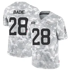 Men's Tyler Badie Denver Broncos No.28 Limited 2024 Salute to Service Jersey - Arctic Camo