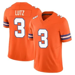 Men's Wil Lutz Denver Broncos No.3 Limited Alternate Vapor F.U.S.E. Mile High Collection 1977 Throwback Jersey - Orange