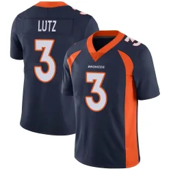 Men's Wil Lutz Denver Broncos No.3 Limited Vapor Untouchable Jersey - Navy