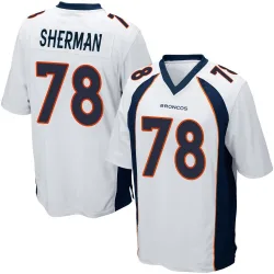 Men's Will Sherman Denver Broncos No.78 Game Jersey - White