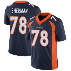 Men's Will Sherman Denver Broncos No.78 Limited Vapor Untouchable Jersey - Navy