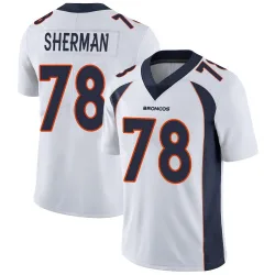 Men's Will Sherman Denver Broncos No.78 Limited Vapor Untouchable Jersey - White