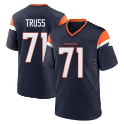 Men's Xavier Truss Denver Broncos No.71 Game Alternate Jersey - Navy