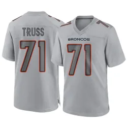 Men's Xavier Truss Denver Broncos No.71 Game Atmosphere Fashion Jersey - Gray