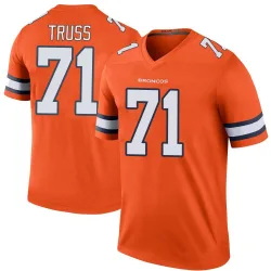 Men's Xavier Truss Denver Broncos No.71 Legend Color Rush Jersey - Orange
