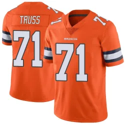 Men's Xavier Truss Denver Broncos No.71 Limited Color Rush Vapor Untouchable Jersey - Orange