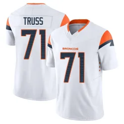 Men's Xavier Truss Denver Broncos No.71 Limited Vapor F.U.S.E. Jersey - White