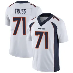 Men's Xavier Truss Denver Broncos No.71 Limited Vapor Untouchable Jersey - White