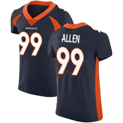 Men's Zach Allen Denver Broncos No.99 Elite Alternate Vapor Untouchable Jersey - Navy