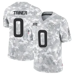 Men's Zach Triner Denver Broncos No.0 Limited 2024 Salute to Service Jersey - Arctic Camo