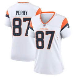 Women's A.T. Perry Denver Broncos No.87 Game 2nd Jersey - White