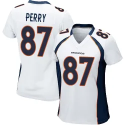 Women's A.T. Perry Denver Broncos No.87 Game Jersey - White