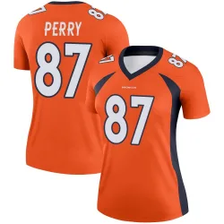 Women's A.T. Perry Denver Broncos No.87 Legend Jersey - Orange