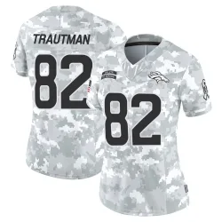 Women's Adam Trautman Denver Broncos No.82 Limited 2024 Salute to Service Jersey - Arctic Camo
