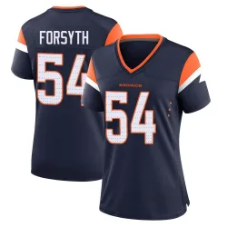 Women's Alex Forsyth Denver Broncos No.54 Game Alternate Jersey - Navy