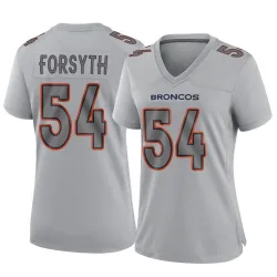 Women's Alex Forsyth Denver Broncos No.54 Game Atmosphere Fashion Jersey - Gray