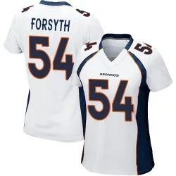 Women's Alex Forsyth Denver Broncos No.54 Game Jersey - White