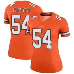 Women's Alex Forsyth Denver Broncos No.54 Legend Color Rush Jersey - Orange