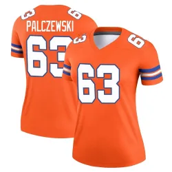 Women's Alex Palczewski Denver Broncos No.63 Legend Alternate Mile High Collection 1977 Throwback Jersey - Orange