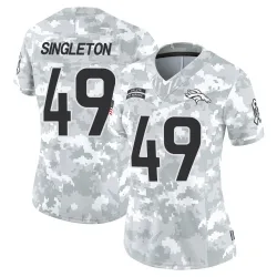 Women's Alex Singleton Denver Broncos No.49 Limited 2024 Salute to Service Jersey - Arctic Camo