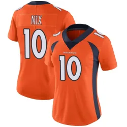Women's Bo Nix Denver Broncos No.10 Limited Team Color Vapor Untouchable Jersey - Orange