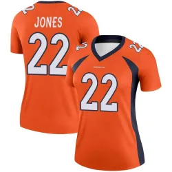Women's Brandon Jones Denver Broncos No.22 Legend Jersey - Orange