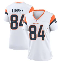 Women's Caleb Lohner Denver Broncos No.84 Game 2nd Jersey - White