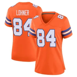 Women's Caleb Lohner Denver Broncos No.84 Game Alternate Mile High Collection 1977 Throwback Jersey - Orange
